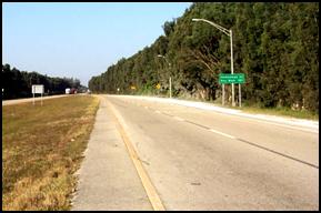 Figure 7. Four-lane section at Okeechobee Road